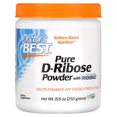 

Doctor's Best чистый порошок D-рибозы с BioEnergy Ribose, 250 г (8,8 унции)