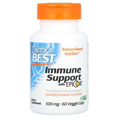 Photos - Vitamins & Minerals Doctors Best Doctor's Best Doctor's Best, Immune Support With EpiCor, 500 mg, 60 Veggie 