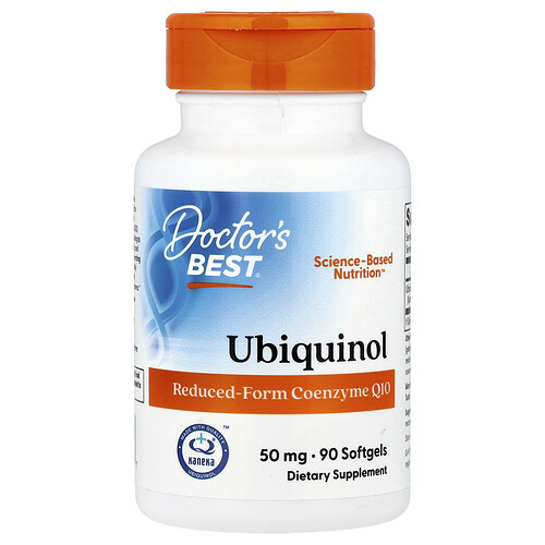 Doctor's Best Ubiquinol with Kaneka Q+®, 50 mg, 90 Softgels