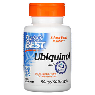 Doctor's Best, Ubiquinol with Kaneka, Ubiquinol mit Kaneka, 50 mg, 90 Weichkapseln