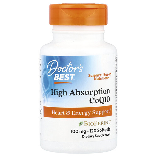 Doctor's Best ハイアブソーション CoQ10 100mg ソフトジェル120粒