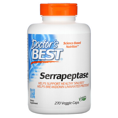 Doctor's Best Serrapeptase, 270 Veggie Caps