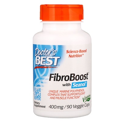 

Doctor's Best FibroBoost с Seanol, 400 мг, 90 растительных капсул