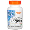 Doctor's Best, L-аргинин длительного и быстрого высвобождения, 500 мг, 120 двухслойных таблеток