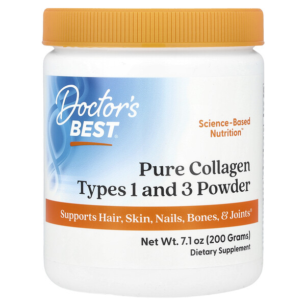 Doctor's Best Pure Collagen Types 1 and 3 Powder, 7.1 oz (200 g)