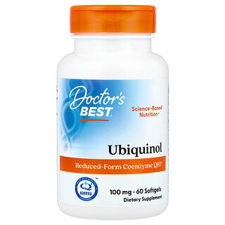 Doctor's Best, Ubiquinol, 100 mg, 60 capsules à enveloppe molle