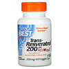 Doctor's Best, транс-ресвератрол 200 с Resvinol, 200 мг, 60 вегетарианских капсул