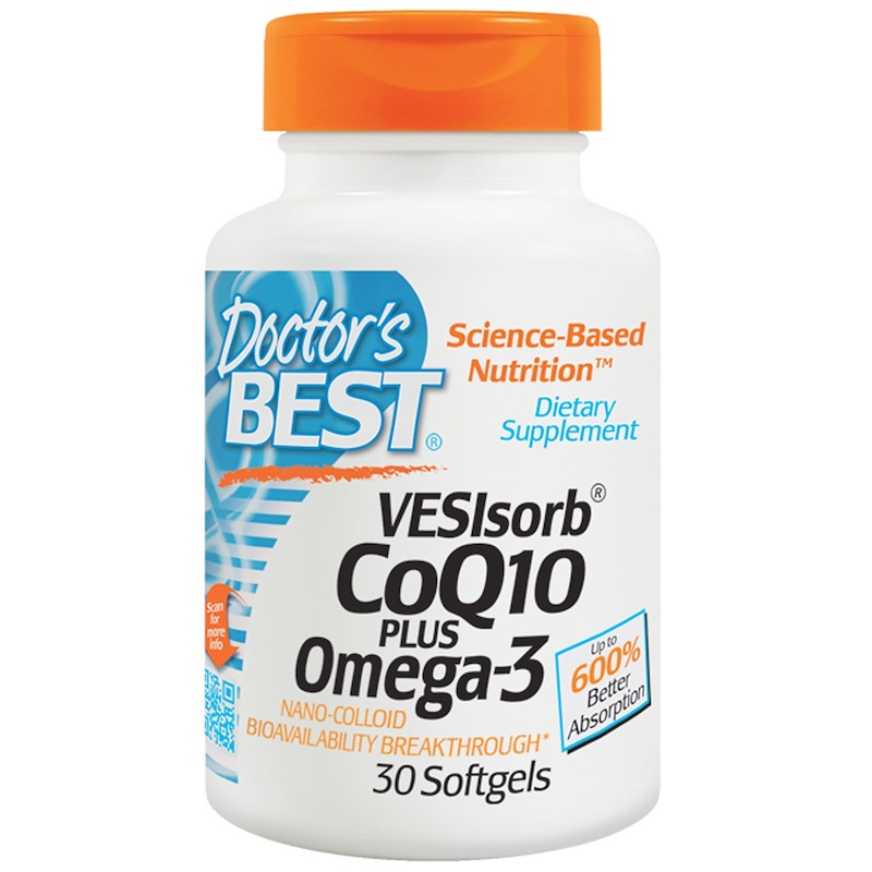 Doctor's Best, VESIsorb CoQ10 Plus Ômega3, 30 Cápsulas Gelatinosas iHerb