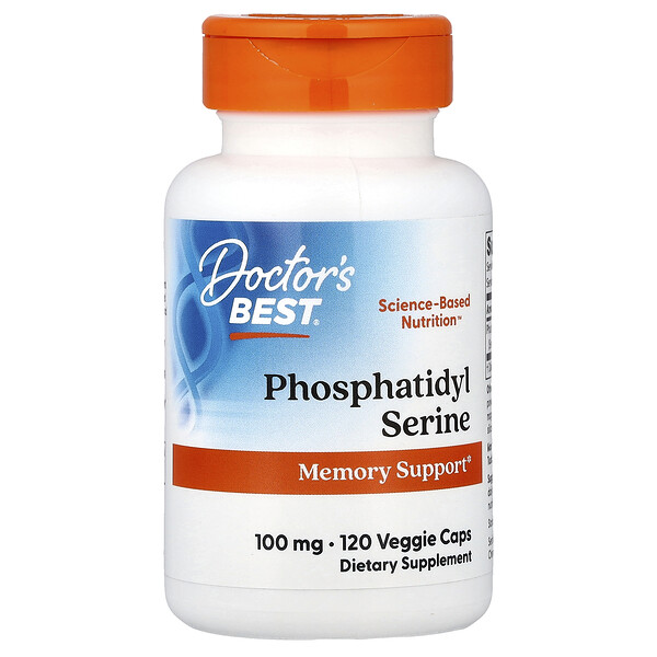 Doctor's Best Phosphatidyl Serine, 100 mg, 120 Veggie Caps