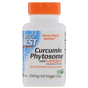 Купить Doctor's Best, Curcumin Phytosome, with Meriva, 500 mg, 60 Veggie Caps  на IHerb