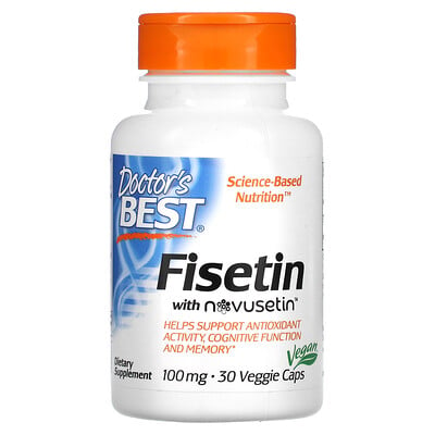 Doctor's Best физетин с Novusetin 100 мг 30 вегетарианских капсул