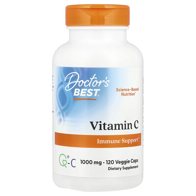 Doctor's Best, Vitamina C con Q-C, 1000 mg, 120 cápsulas vegetales