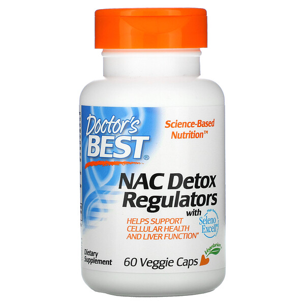 Doctor's Best, NAC Detox Regulators, NAC-Entgiftungsregulierung, 60 vegetarische Kapseln