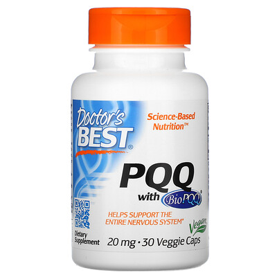 Doctor's Best PQQ с BioPQQ, 20 мг, 30 вегетарианских капсул