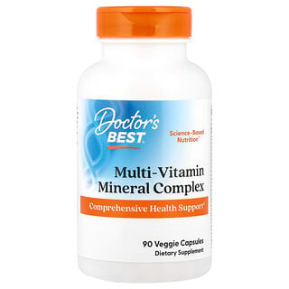 Doctor's Best, Complejo multivitamínico y multimineral, 90 cápsulas vegetales
