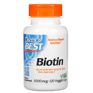 Doctor's Best, Biotine, 5000 µg, 120 capsules végétariennes
