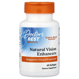 Doctor's Best, Natural Vision Enhancers, натуральная добавка для улучшения зрения, 60 капсул