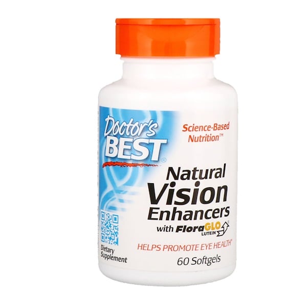 Doctor's Best, Натуральное средство для улучшения зрения, с лютеином FloraGlo, 60 мягких таблеток