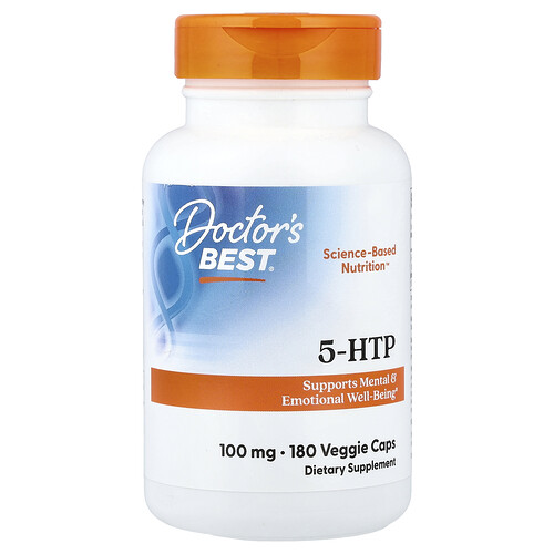 Doctor's Best, 5-HTP, 100 mg, 180 pflanzliche Kapseln