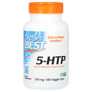 Doctor's Best, 5-HTP，100 毫克，180 粒素食膠囊