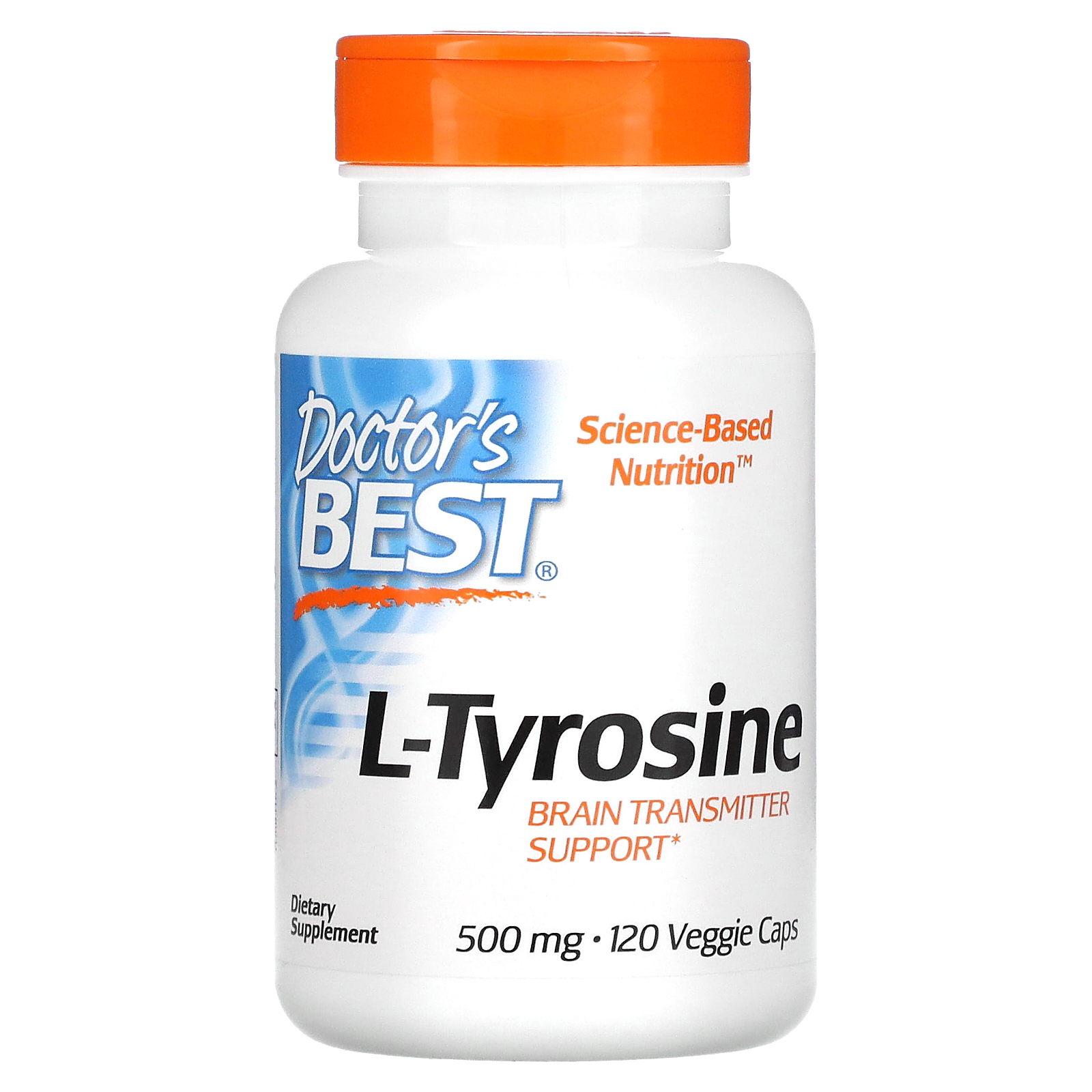 Doctor's Best, L-Tyrosine, 500 Mg, 120 Veggie Caps