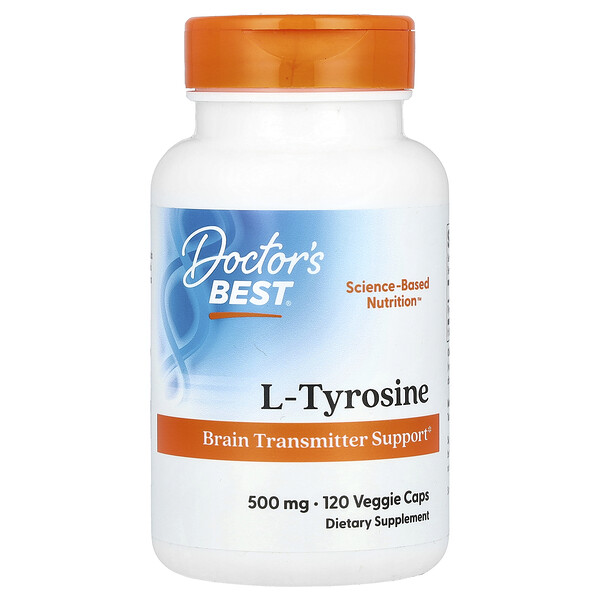 Doctor's Best L-Tyrosine, 500 mg, 120 Veggie Caps