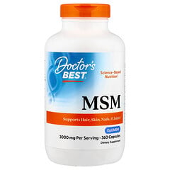 МСМ з OptiMSM®, 360 капсул (1000 мг у капсулі)