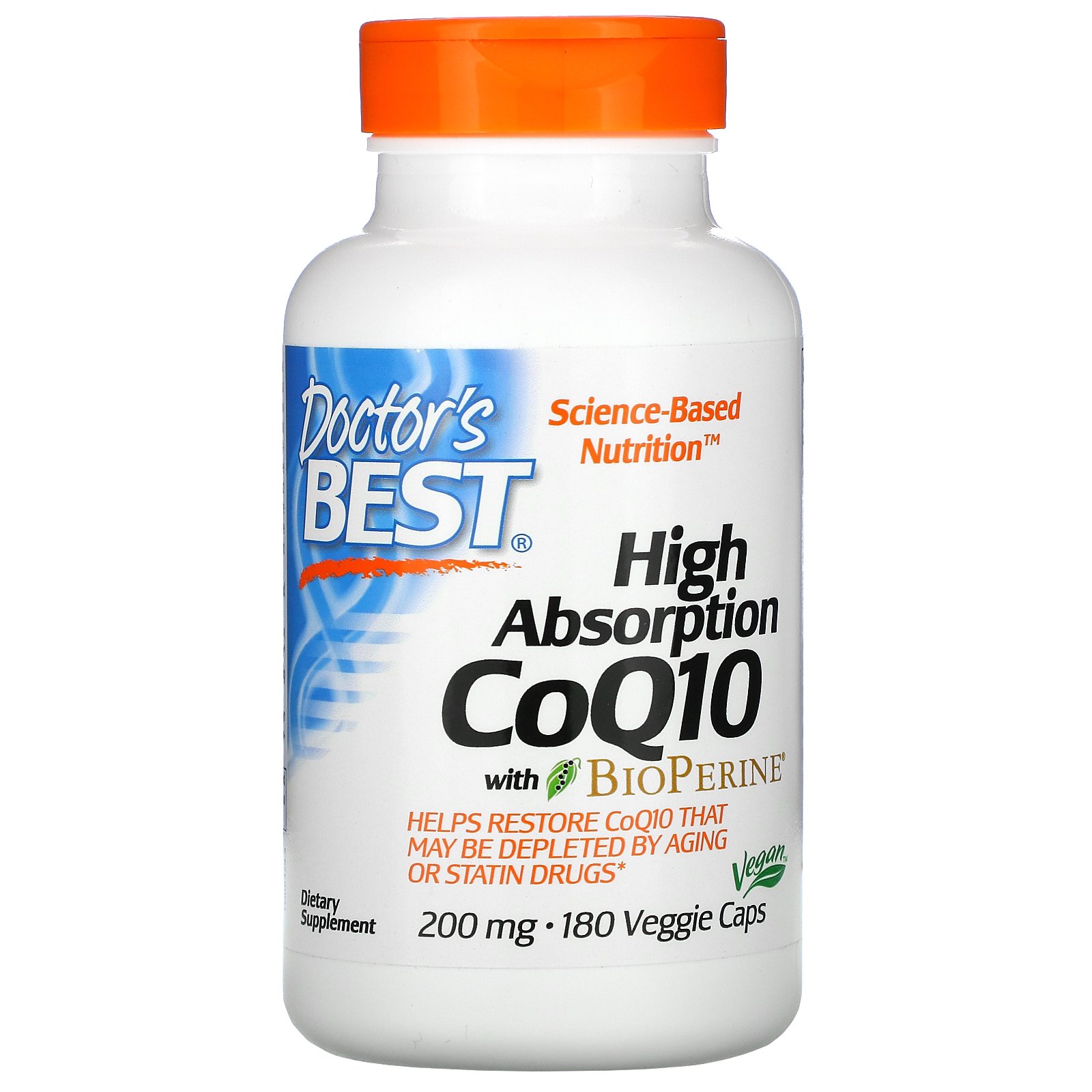 200mg   Free P/&P Doctor/'s Best  High Absorption CoQ10 with BioPerine