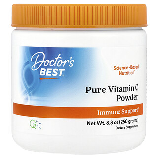 Doctor's Best, Vitamina C pura en polvo con Q®-C, 250 g (8,8 oz)