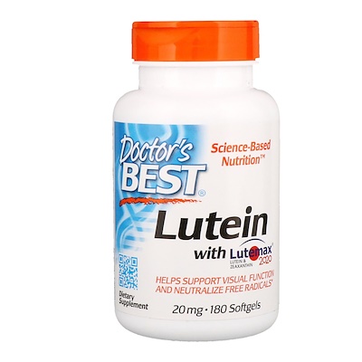 

Lutein with Lutemax 2020, 20 mg, 180 Softgels