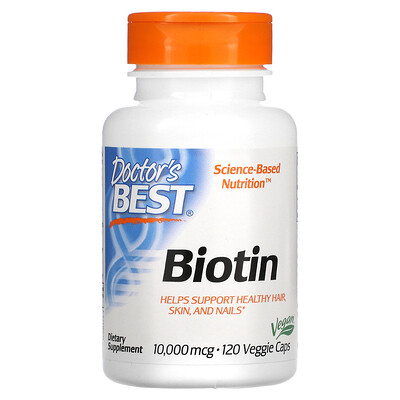 

Doctor's Best Biotin 10 000 mcg 120 Veggie Caps