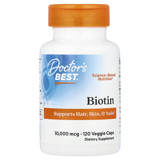 Doctor's Best, Biotine, 10.000 mcg, 120 Veggie Caps