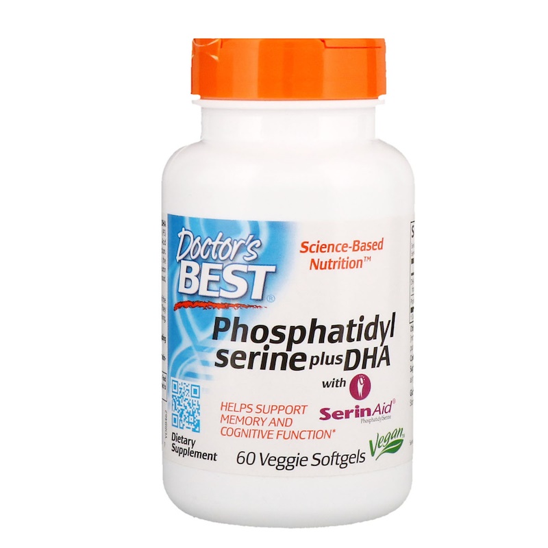 Doctor's Best, Phosphatidylserine Plus DHA, 60 Veggie Softgels iHerb