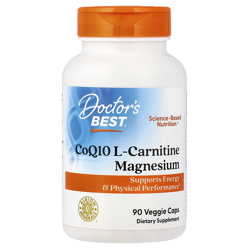 Doctor's Best CoQ10 L-カルニチン マグネシウム ベジカプセル90粒
