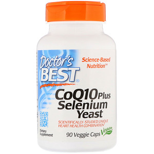 Докторс Бэст, CoQ10 Plus Selenium Yeast, 90 Veggie Caps отзывы