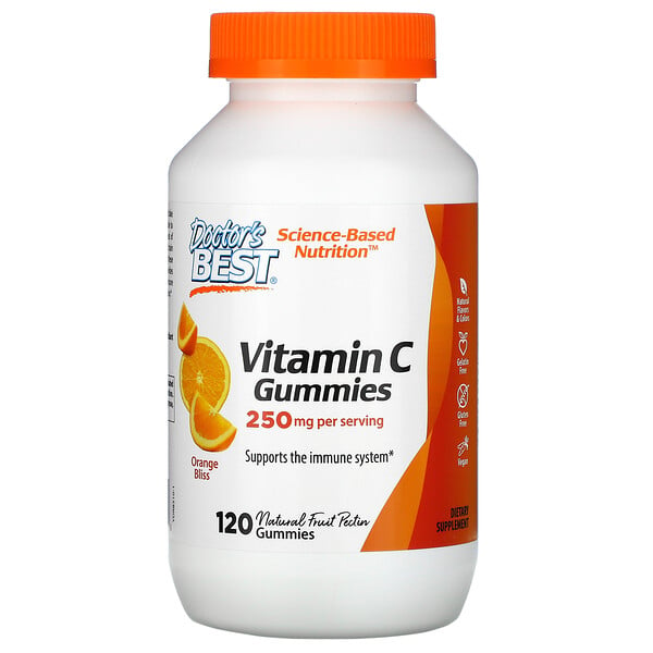 Vitamin C Gummies, Orange Bliss, 250 mg, 120 Gummies