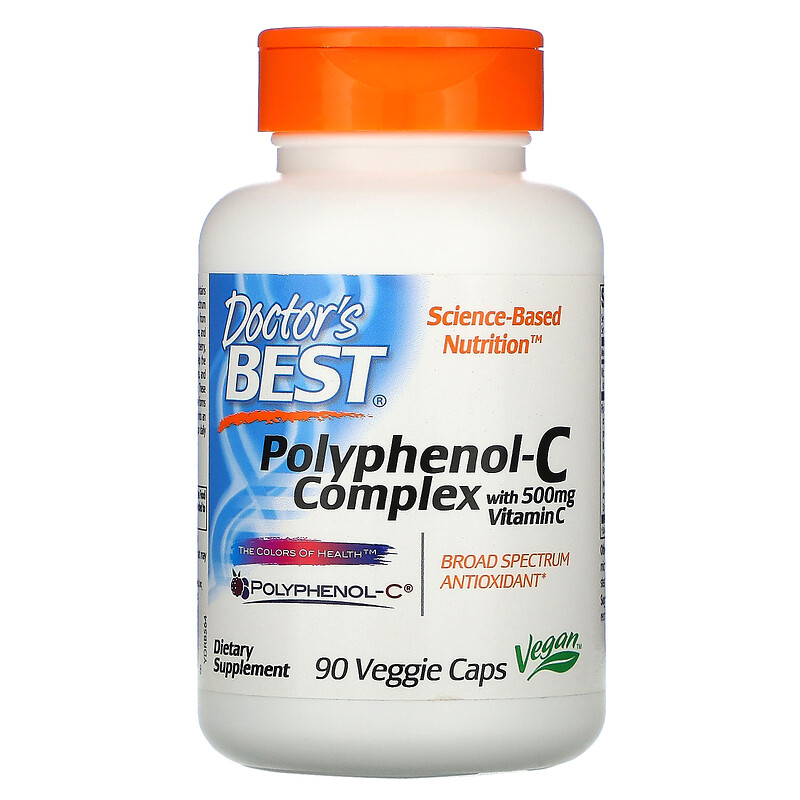 Doctor's Best, PolyphenolC Complex with Vitamin C, 90 Veggie Caps