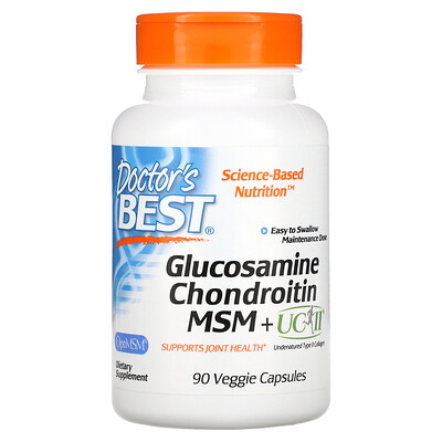 

Doctor's Best Glucosamine Chondroitin MSM + UCII 90 Veggie Capsule