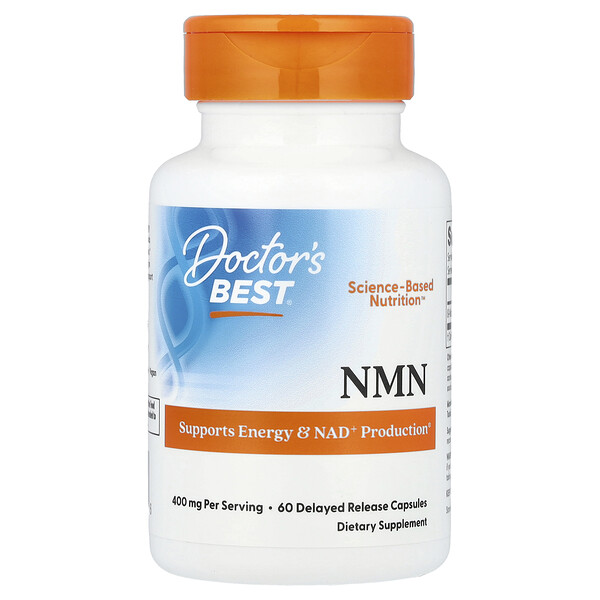 Doctor's Best NMN, 60 Delayed Release Capsules (200 mg per Capsule)