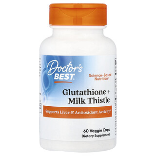 Doctor's Best, Glutatión y cardo mariano`` 60 cápsulas vegetales