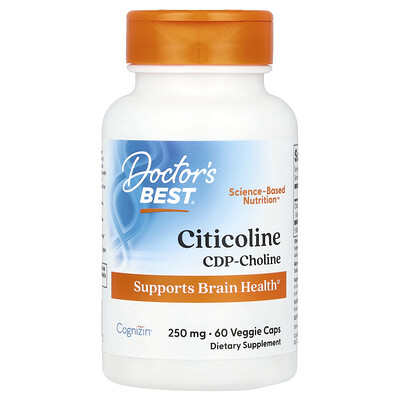 Doctor's Best , Citicoline, 250 Mg, 60 Veggie Caps