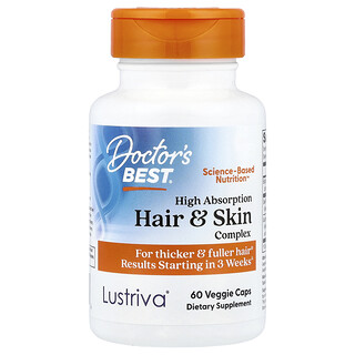 Doctor's Best, Haar- en huidcomplex, 60 vegetarische capsules
