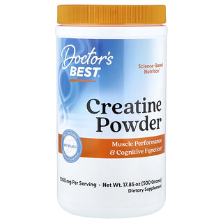Doctor's Best, Creatina en polvo, Sin sabor, 500 g (17,85 oz)