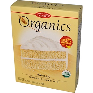 Отзывы о Юропеан Гурмэ Бейкари, Organics, Vanilla Organic Cake Mix, 15.25 oz (432.27 g)