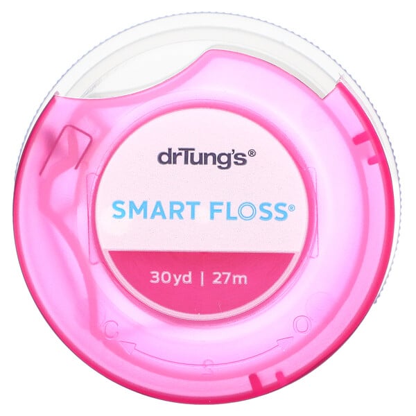 Dr. Tung's, Smart Floss, зубная нить, натуральный ароматизатор кардамона, 27 м (30 ярдов)