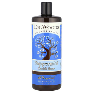 Dr. Woods, Sabun Castile Peppermint, 32 fl oz (946 ml)