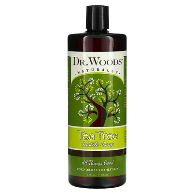 Dr. Woods Кастильское мыло, чайное дерево, 946мл
