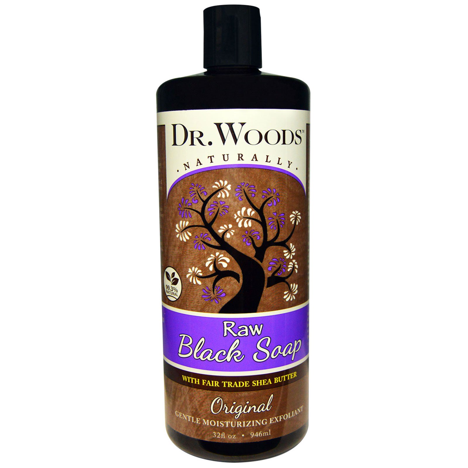 Dr. Woods Raw Black Soap with Fair Trade Shea Butter 