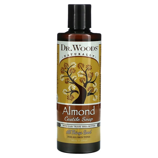 Almond Castile Soap with Fair Trade Shea Butter, 8 fl oz (236 ml)