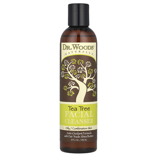 Dr. Woods, Facial Cleanser, Tea Tree, Gesichtsreiniger, Teebaum, 236 ml (8 fl. oz.)